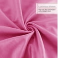 thumbnail image 6 of Nestl Velvet Throw Pillow Covers Solid Square Soft Decorative Pillow Cover for Sofa, 24" x 24", Light Pink, Pack of 2, 6 of 8