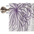thumbnail image 2 of Purple Valances for WindowsFloral Kitchen Curtains,Dahlia Valance Curtains 54x18 Bathroom Curtains Window,Kitchen Valances for Windows,Kitchen Window Curtains Over Sink Rod Pocket Window Valances, 2 of 5