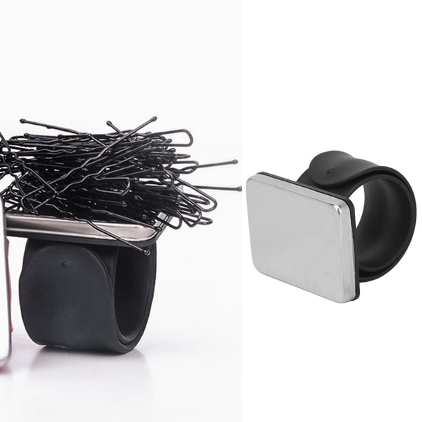 Correa de Muñeca de Paleta de Mezcla de Maquillaje, Negro Ampliamente Aplicable Evite La Contaminación Diseño de la Pulsera Magnética Magno de Maquillaje de Maquillaje de