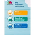 thumbnail image 4 of Fruit of the Loom Boy's Cotton Stretch Boxer Briefs Underwear, 5-Pack, Sizes S-XL, 4 of 10