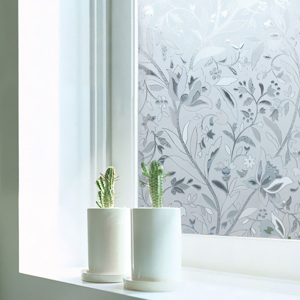 Bedroom Bathroom Home Waterproof Glass Window Privacy Film Sticker PVC Fros Q9L8