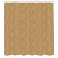 thumbnail image 3 of Ambesonne Polka Dots Shower Curtain, Circles in Chevron Style, 69"Wx70"L, Camel Dimgray, 3 of 3