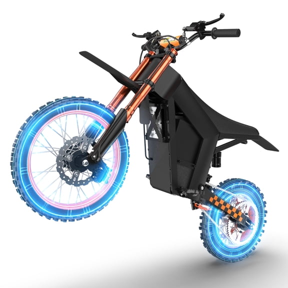 Ultra-Safe E-Dirt Bike, 3000W Peak, 3 Speed Modes (19-40MPH), Hydraulic Brakes, 34-Mile Range