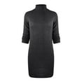 thumbnail image 6 of NARABB Women's Sweater Dress Knit Solid Long Sleeve Sweater Dress Tight Turtleneck Pullover Dress, 6 of 8