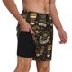 thumbnail image 2 of Balery coffee shop house Bañador para hombre, shorts de playa de secado rápido con entrepierna y forro de compresión-3X-Large, 2 of 6