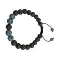 thumbnail image 1 of Mode Correspondant Bracelets Réglable Noir Mat Roches Diffuseur Bracelet de Prière Perles Femmes Accessoires Cadeaux pour Hommes Orchidée, 1 of 6