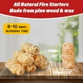 thumbnail image 4 of Natural Fire Starter Sticks 160-Pack - Odorless Waterproof Fire Starters for Campfires, BBQs & Fire Pits, 4 of 8