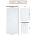 thumbnail image 4 of Home Weavers Waterford Collection 100% Cotton Non-Slip Bathroom Rug Set Machine Washable Bathroom Rug-17"x24", Bath Rug- 21"x34", Runner- 22"x60", White Color 3 Piece Bath rug set, 4 of 8