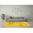 thumbnail image 3 of Ahgly Company Indoor Rectangle Abstract Yellow Modern Area Rugs, 7' x 10', 3 of 4