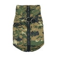 thumbnail image 1 of Dog Camouflage Winter Jacket - Striped Design, 6 Sizes (XS-XXL) - Polyester, Elastic, Easy Wash - For Small/Medium Dogs (Home/Parties), 1 of 6