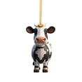 thumbnail image 1 of Cute Cartoon Cow Car Pendant Home Tree Decoration Christmas Tree Ornament Home Decor 1PC, 1 of 5
