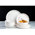 thumbnail image 3 of Thyme & Table Dinnerware Pink Marble Stoneware, 12 Piece Set, 3 of 6