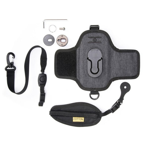 Cotton Carrier G3 StrapShot Holster for Camera with Attached Lens, Gray