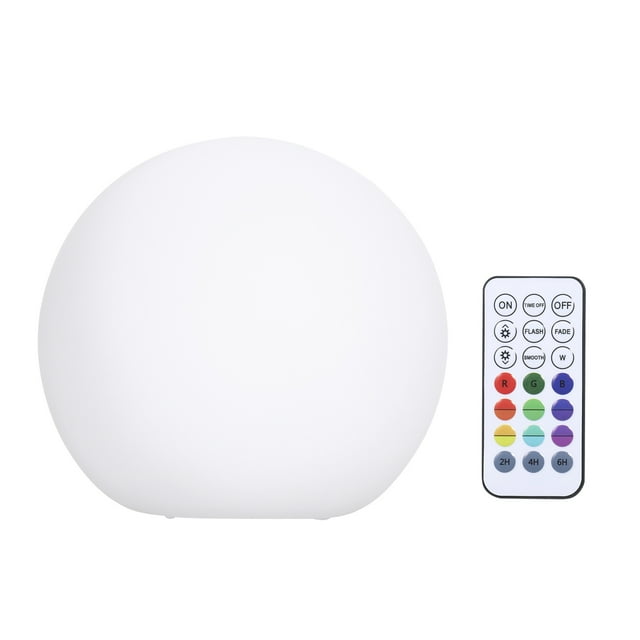 Luz de bola Irfora Luz flotante regulable para piscina con control remoto RF 16 colores y 3 modos dinámicos LED RGBW que cambian de color con funcionamiento por batería Luces de bola IP67 a prueba de Irfora Luz de bola