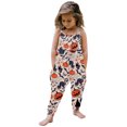 thumbnail image 2 of Gibobby pantalones siameses Mono con tirantes para niños, y mono con dibujos animados de Halloween para niñas pequeñas(Marrón， 4-5 Años), 2 of 5