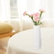 thumbnail image 4 of Jarrón de plástico esmaltado para arreglos florales | Decoración para sala y mueble de TV | Maceta para flores secas | Rosa, blanco y verde, 4 of 6