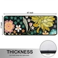 thumbnail image 5 of Kitchen Rugs Sets Of 2,Pioneer Flower Floral Print Pattern Anti Fatigue Kitchen Mat Rugs Non Slip Washable,Decorative Kitchen Floor Mats for Kitchen,Sink,Laundry,17"x47"+17"x47", 5 of 5