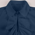 thumbnail image 5 of TIMIFIS Men's Shirt Gothic Renaissance Ruffle Front Pirate Shirt, Vintage Medieval Bandage Long Sleeve Cosplay Clothing-BlueFall, 5 of 5