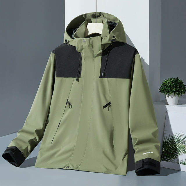 Soki Veste de Pluie pour Femmes Imperméable Légère Coupe-Vent avec Capuche Imperméable avec Poches