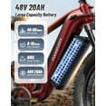 thumbnail image 3 of PUCKIPUPPY 1600W Electric Bike for Adults 28 mph Dual Motor E Bike 48V 20AH Battery up to 80Miles Range 26" Fat Tire off Road E-Mountain Bike Full Suspension & Hydraulic Disc Brakes, UL2849 by SGS, 3 of 11