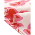 thumbnail image 5 of INSPIRE CHIC Vestidos de Verano Boho para Mujeres con Escote en V, Manga Corta, Cintura con Cinta, Fluido, Con Abertura, Floral, Maxi Vestido de Playa M Rosa, 5 of 5