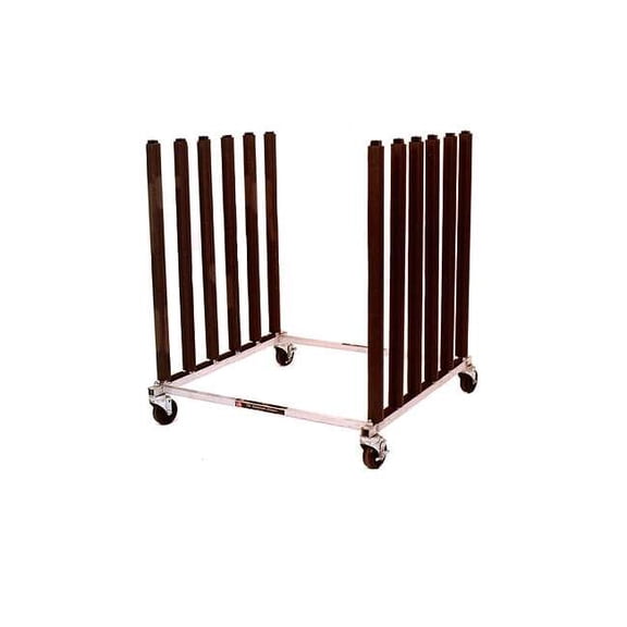 Keysco Tools Mobile Bulk Rack,Silver,Steel 73740