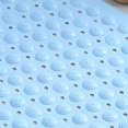 thumbnail image 4 of Alfombrilla de ducha para bañera Alfombrilla de baño con ventosa antideslizante Alfombrilla de baño de PVC para el hogar Azul cielo 35 X 70 cm/13,8 X 27,6 pulgadas, 4 of 5