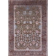 thumbnail image 1 of Ahgly Company Machine Washable Indoor Rectangle Industrial Modern Red Brown Area Rugs, 7' x 10', 1 of 7