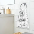 thumbnail image 7 of Ryvnso Vintage Bloom Flower Cotton Hand Towels Sets Face Towel 2 PCs Bathroom Decorative, 7 of 7