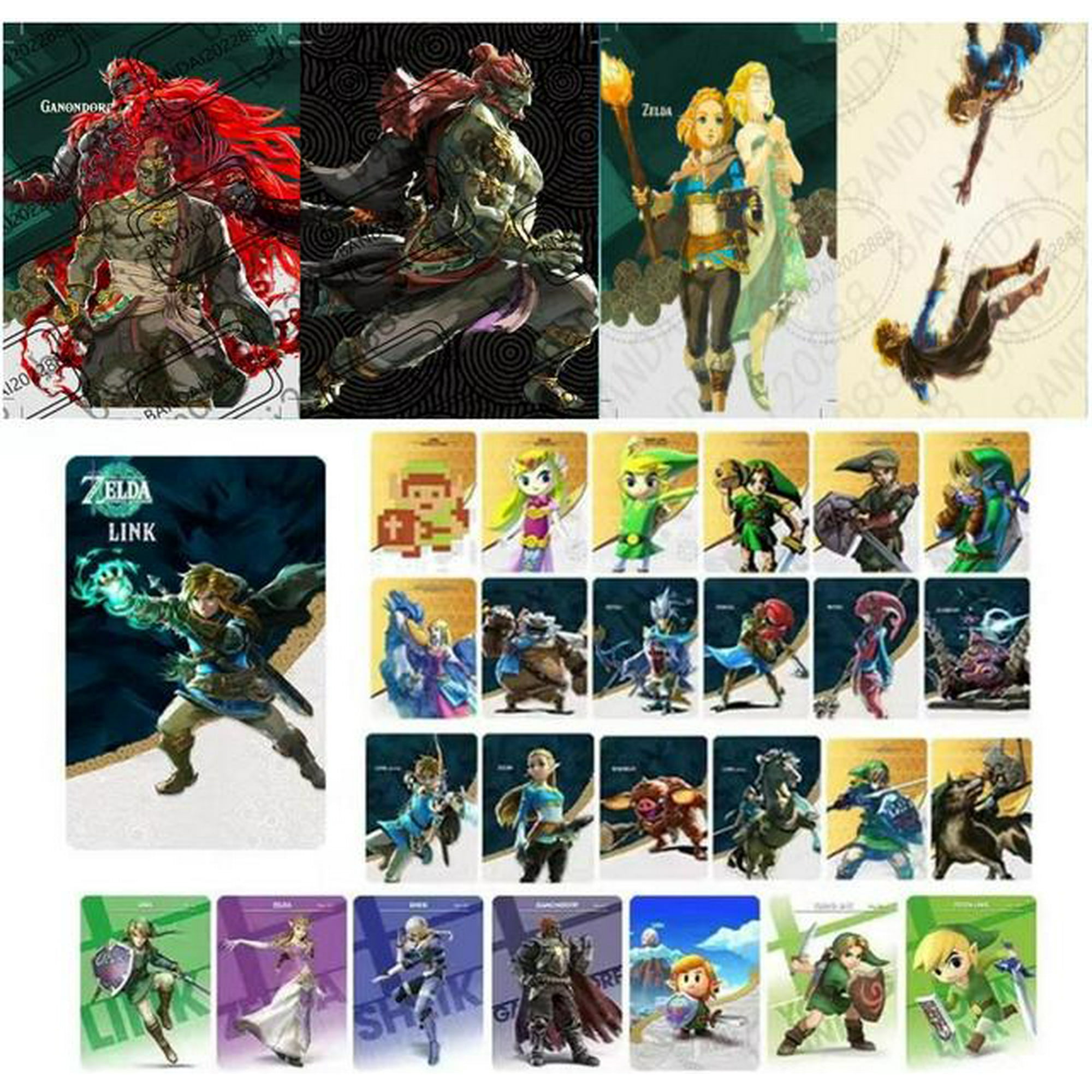 NuevoJuego Completo De 40 Tarjetas NFC Compatibles Con Legend Of Zelda, Tears Of The Kingdom Y Breath Of The Wild