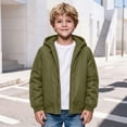 thumbnail image 4 of BFHHYA Boys Winter Coat Teens Youth Casual Zip up Quilted Jackets Windproof Windbreaker Kids Long Sleeve Hooded Outwear with Pockets 5-16 Years, 4 of 8