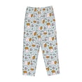 thumbnail image 6 of Uemuo Carrot Rabbit Pattern Women's Wide Leg Palazzo Lounge Pants with Pockets Light Weight Loose Comfy Casual Pajama Pants-X-Large, 6 of 9