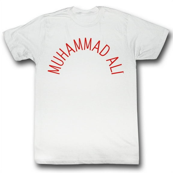 Muhammad Ali Arch Text White Adult T-Shirt
