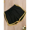 thumbnail image 3 of HYwys Men's Ranger Panty Running Short Fitted Shorts Bodybuilding Quick Dry Gym Running Tight Lifting Shorts Black Yellow XXL, 3 of 6