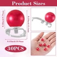 thumbnail image 3 of 30 Pcs Small Mini Pearl Hair Clips, Trianu Sweet Artificial Bangs Clips Decorative Hair Accessories for Women and Girls, Red, 3 of 7