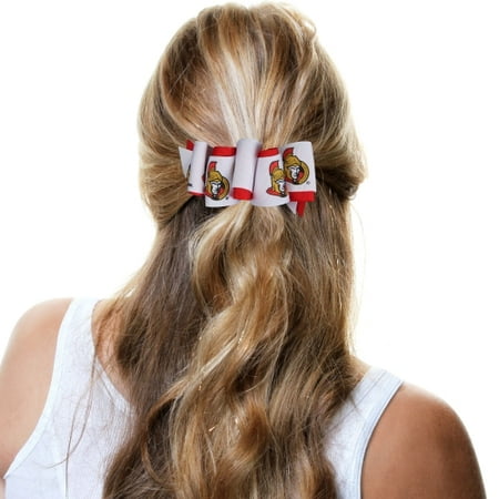 Ottawa Senators Mary Loop Bow - Red/White - No Size