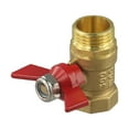thumbnail image 4 of 1/2" Heavy Duty Brass Garden Hose Shut Off Valve for Maximum Water Flow, 4 of 11