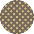 thumbnail image 1 of Ahgly Company Tapis d'Intérieur Lavable en Machine Rond Transitionnel Rose-Carlin Violet, 3 Pieds Rond, 1 of 7