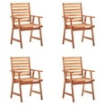 thumbnail image 2 of Casafoyer Patio Dining Chairs 4 pcs with Cushions Solid Acacia Wood, 2 of 3