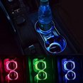 thumbnail image 4 of ShenMo Pack of 2 Solar LED Car Cup Rack Pad Drink Bottle Waterproof Built-in Lamp and Vibration Sensor Car Decoration Light (Color), 4 of 5