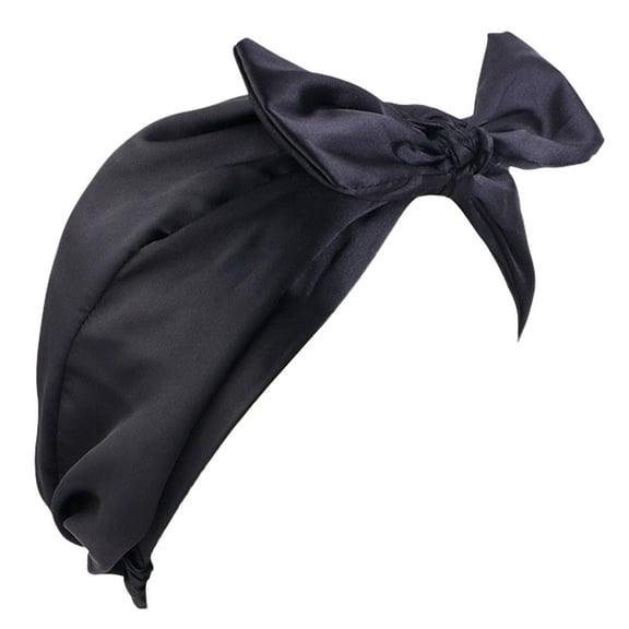 iHPH7 Cancer Hats for Women Chemo Headbands for Women Cancer Head Wraps for Women Cancer Headwear for Women Chemo Caps for Women, Black One Size