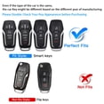 thumbnail image 2 of for Ford Key fob Cover,TPU Car Key Case Protector with Keychain Compatible with Ford Fusion F-150 Edge Explorer Mustang Lincoln MKZ MKC 2/3/4/5 Buttons Smart Key, 2 of 6