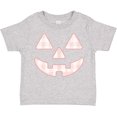 thumbnail image 3 of Inktastic Plaid Pastel Pink Pumpkin Face Halloween Decor Girls Toddler T-Shirt, 3 of 5
