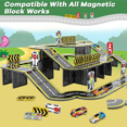 thumbnail image 2 of Magnetic Crane Car Toy Set for Kids Ages 3-6, Educational Building Blocks, Plastic Construction Toy, 2 of 8