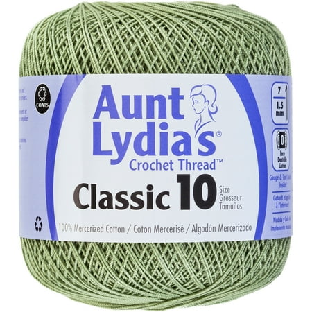 UPC: 0073650919718 | Aunt Lydia s Classic Crochet Thread Size 10-Frosty Green