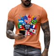 thumbnail image 3 of 2026 New USA Soccer Jersey T-Shirt, United States Jersey Soccer, USA Team Pattern Crew Neck Short Sleeve Athletic Casual Football Top for Adult(Red, S), 3 of 7