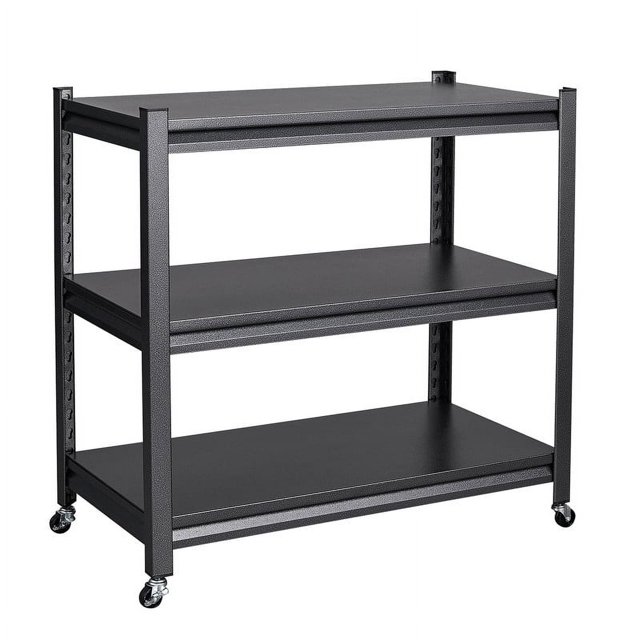 STANI Garage Storage Shelves Heavy Duty, 3-Tier Metal Shelving Unit , Adjustable Garage Storage Racks and Shelving, Utility Shelf Racks for Garage Kitchen Basement Warehouse