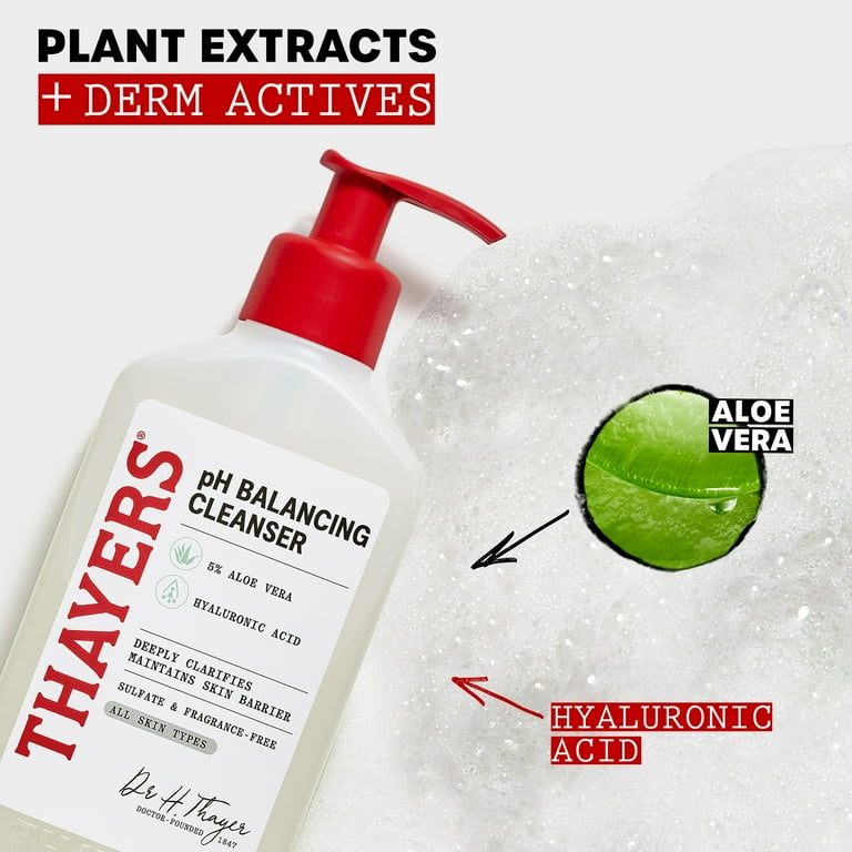 Thayers Face Care pH Balancing Daily Cleanser with Aloe Vera, 8 fl oz