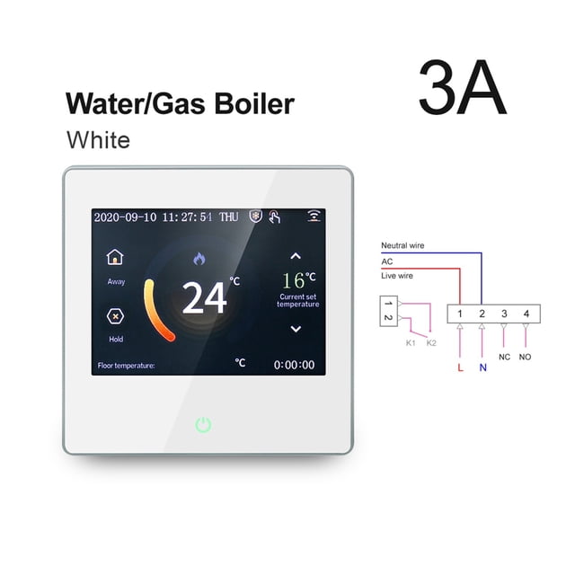 WiFi Smart Thermostat Heating Temperature Controller With Celsius/Fahrenheit LED Touch Screen Work Home ,Easy to Install