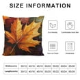 thumbnail image 5 of Autua Autumn Maple Leaves Throw Pillow Covers, Colorful Leaves Colorful Background Cushion Cover Digital Blended Hidden Zipperl Decorative Pillowcases for Hair Skin Square 22x22in, 5 of 5